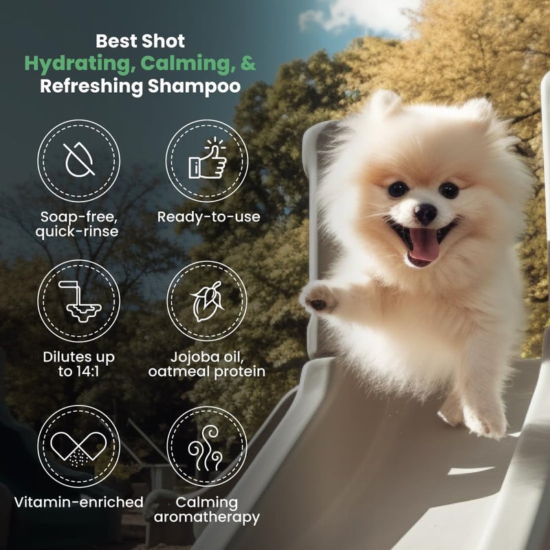 Best Shot Lemon-Aid Oatmeal Wash, Pet Shampoo for Dogs, Cats, and Horses, Ideal Pet Grooming Supplies, 16 Oz. - Image 4